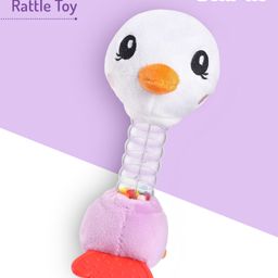 Bonfino Duckling Plush Rattle Toy -  Multicolour-25