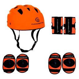 CLOVERBYTE Skating and Cycling Kids Protective Set - Orange-14
