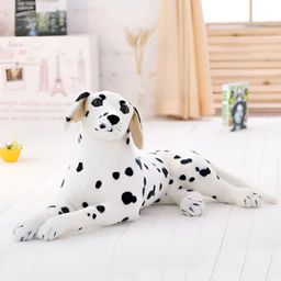 Tickles Realistic Stuffed Animals Sitting Dalmatian Dog Plush Toys for Children's Birthday Gifts for Kids,26-cm(White)-image-62