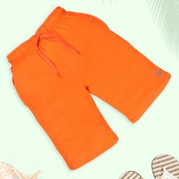 Kiddopanti Solid Shorts - Orange-image-102