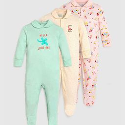 Somersault Kids Pack of 3 Printed Cotton Sleepsuit-image-57