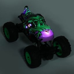 SEEDO 1:18 SCALE 2.4 GHZ Remote Controlled Dino Rock Crawler - Green image 4