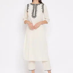 Royal Export Women Ethnic Motifs Pure Cotton Kurta with Trousers-image-24