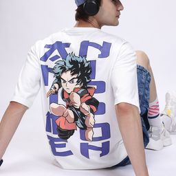 Kook N Keech Anime Nippon Printed Drop-Shoulder Sleeves Oversized T-shirt-image-66