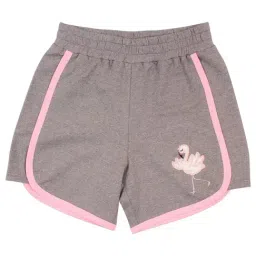 Cutecumber Kids Grey Textured Shorts-image-2