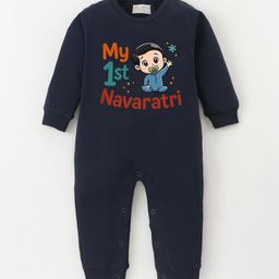 BLUSHES Infants Navaratri Printed Pure Cotton Romper-picture-42