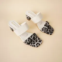 Mast & Harbour Women Printed Block Heel Sandals-picture-2