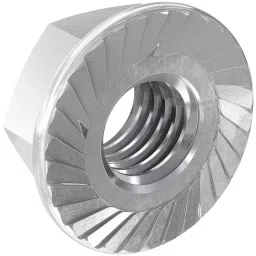 Fischer Stainless Steel Self Locking Serrated Nut M8 Thread 8 mm Height (Pack of 250 Pcs)-0