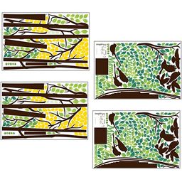 Jaamso Royals Green & Yellow Printed Waterproof Wall Sticker-picture-10