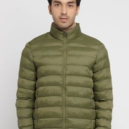 Status Quo Men Olive Green Puffer Jacket-picture-40