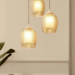 Kapoor E Illuminations Glory Amber & Black Glass Round Cluster Hanging Light-image-27