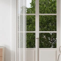 Ddecor Live Beautiful White Polyester 7 ft Door Curtain-image-7