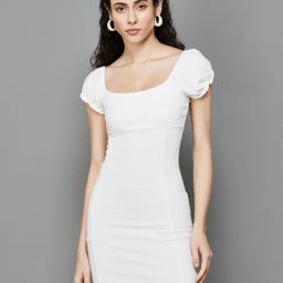 Ginger by Lifestyle White Bodycon Dress-picture-39