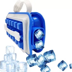 Amour POP Innovative Portable Ice Maker Non-BPA-Makes 18 Large Frozen Cubes - Sapphire Blue Color-6