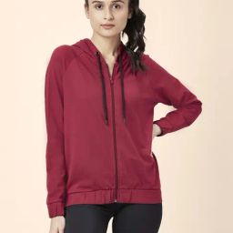 Ajile by Pantaloons Maroon Regular Fit Jacket-image-45