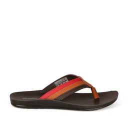 Bata Kids Brown & Red Flip Flops-image-19