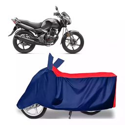 Auto Pearl Two Wheeler Cover with Bag for Honda CB Unicorn 150, Red & Blue-image-37