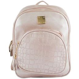 London Rag Pink Croc Medium Backpack-25