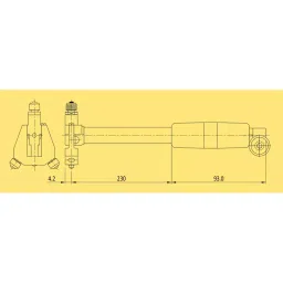 Baker Shallow Type Digital Dial Bore Gauge 150-250 mm Range, K90/DP image 3