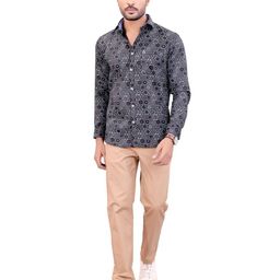 CHECKMARK CLOTHING Men Slim Fit Printed Casual Shirt-image-94