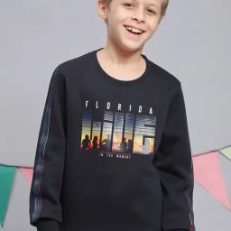 Monte Carlo Kids Navy Printed Full Sleeves Sweatshirt-image-86