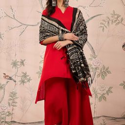 InWeave Women Regular Kurta with Palazzos & With Dupatta-48