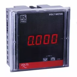 RS PRO Digital Voltmeter with Digital Display 4-Digits Class 1.0 Meter Accuracy, 1797576-1