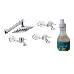 Fastgear Turbo Faucet Set with Shower Stainless Steel Chrome Finish Silver, FG2216 ( Pack of 5)-image-88