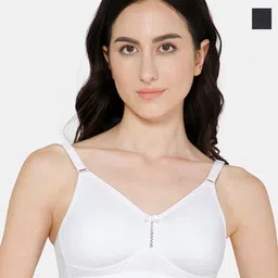 NAIDU HALL Pack Of 2 Full Coverage Non Padded Cotton Everyday Bras With All Day Comfort-image-27