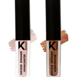 KINDED Mousse Shimmer Highlighter 01 Pink Paradise & 03 Cool Copper Combo-3