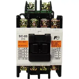 Fuji Electric Standard Electromagnetic Contactor without Case Cover, SC-N10 Coil 200V 2a2b-22
