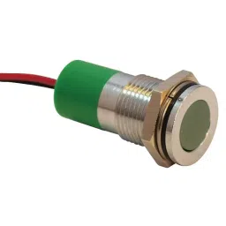 APEM INDIC FLUSH CHROME GRN 24VDC,IP67, Q14F3CXXG24E-picture-7