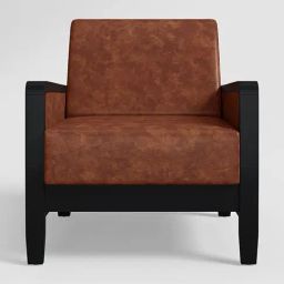 Godrej Interio Encardo Tan Wood 1 Seater Sofa-image-8