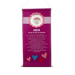 Archies Purple & Yellow Mom You Are My Sunshine Poster Scroll Rectangular Wall Hanging-10