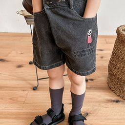 LULU & SKY Girls Loose Fit High-Rise Denim Shorts-picture-13