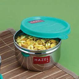 HAZEL Silver Stainless Steel Lunch Box & Kitchen Storage Containers (250 ML)-34