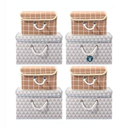 Aura Grey Set of 6 Reusable Drawer Organiser Organisers-4