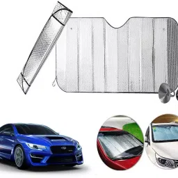 Auto Pearl F274 Dashboard Sun Shade Cover with Suction Cup for Subaru WRX (Silver)-picture-16