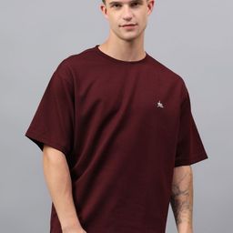 YHA Round Neck Cotton Oversized T-Shirt-image-7