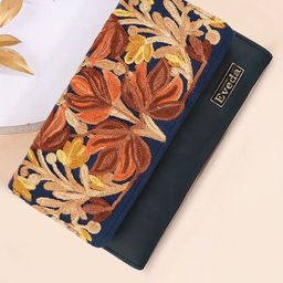 EVEDA Floral Self Design Structured Shoulder Bag with Quilted-9