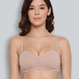 Lyra Beige Cotton Seamless Bra-picture-31