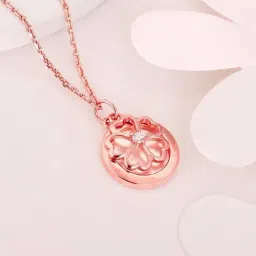 GIVA Love All Around 925 Silver Pea Flower Pendant with Chain for Women & Girls-image-78