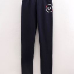 Tommy Hilfiger Full Length Cotton Leggings Solid- Navy Blue-image-64