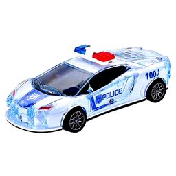 AKN TOYS Police Car with Lights Friction Music and Siren Sound  Police 3D Car Police Car Super Speed Colourful Dazzling Light and Music-3
