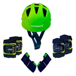 CLOVERBYTE Skating and Cycling Kids Protective Set - Green-16