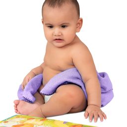 Mumma's Touch Organic Bamboo Baby Bath Towel - Magenta - Pack of 1-image-82