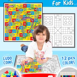 Toysire DIY Coloring Mat for Kids above 3 years Reusable & Washable Sketch Drawing Mat for Boys & Girls Multiple Drawing Mat for Art & Craft(Pack of 2)-36