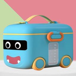 The Cheeky Kidzz Baby Milk Powder Formula Dispenser with Carring Handle and Scoop Box | Multifunctional Snack Meal Box Storage Container- Blue-23