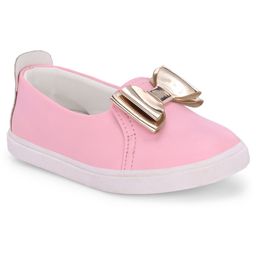 TUSKEY Bow Applique Designed Ballerinas - Pink-image-35