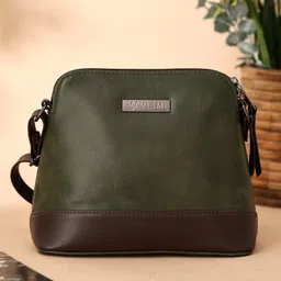 VISMIINTREND Shoulder Bag for Women, Girls Stylish Sling Crossbody Bag for Travel, Office & Reguler Use Pu Leather Handbag with Adjustable Strap - Green-picture-48